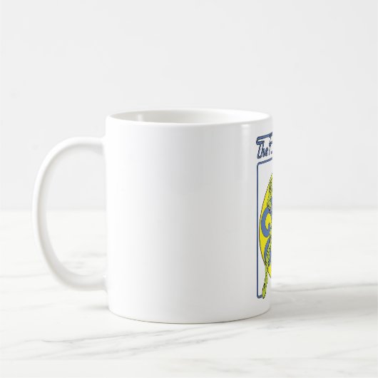 Das Riddler & Logo-Lila Kaffeetasse (Links)