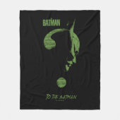 Das Riddler "To the Batman" Fragezeichen Fleecedecke (Vorderseite)