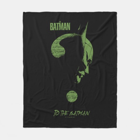 Das Riddler "To the Batman" Fragezeichen Fleecedecke (Vorderseite)