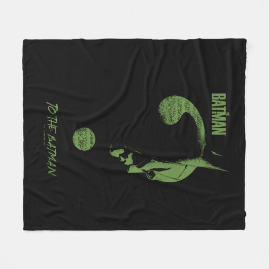 Das Riddler "To the Batman" Fragezeichen Fleecedecke (Vorderseite (Horizontal))