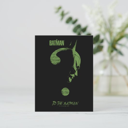 Das Riddler "To the Batman" Fragezeichen Postkarte (Stehend Vorderseite)
