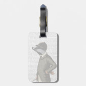 Das Rider-Portrait Gepäckanhänger (Rückseite vertikal)