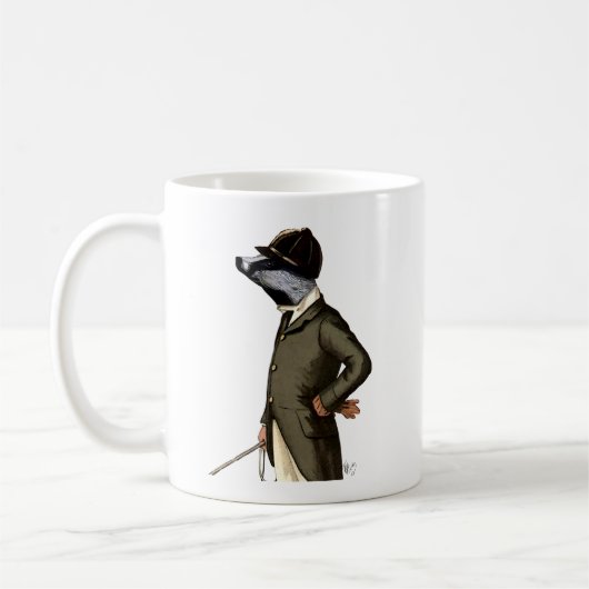 Das Rider-Portrait Kaffeetasse (Links)