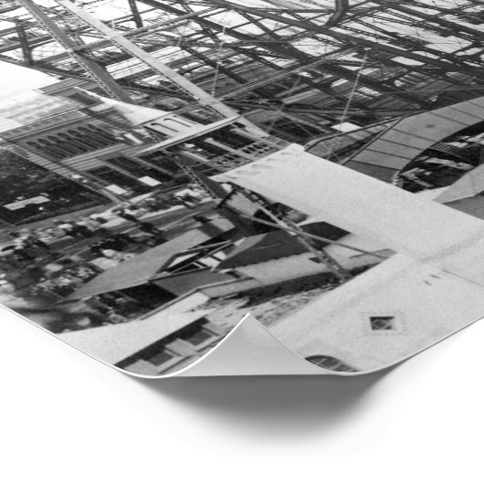 Das Riesenrad an der Columbia-Küste der Welt Poster (Ecke)