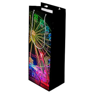 Das Riesenrad in den Lichtern Geschenktüte Für Weinflaschen