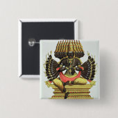 Das riesige Ravana (Farbelitho) Button (Vorne & Hinten)