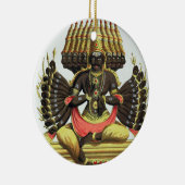Das riesige Ravana (Farbelitho) Keramik Ornament (Rechts)