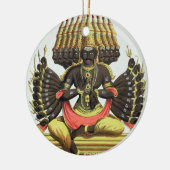 Das riesige Ravana (Farbelitho) Keramik Ornament (Links)