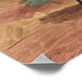 Das riesige Skelett der Dusty-Wüste Poster (Ecke)