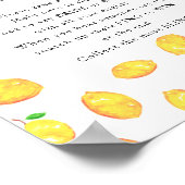 Das Ring Game Lemon Brautparty Main Squeeze Poster (Ecke)