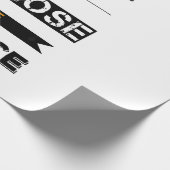 Das Risiko eingehen oder die Chance verlieren Geschenkpapier (Ecke)