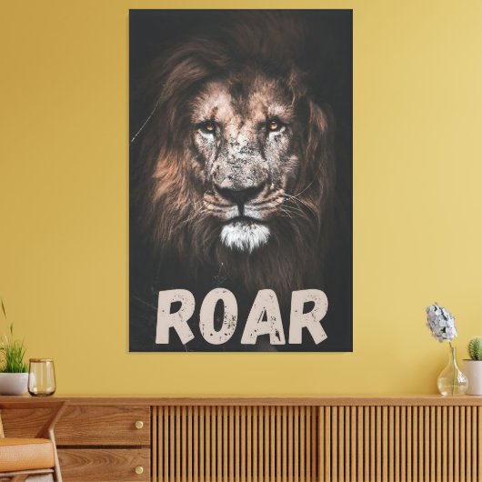 Das Roar des Powers Leinwanddruck (Insitu (Wohnzimmer))