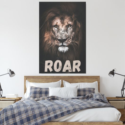 Das Roar des Powers Leinwanddruck (Insitu (Schlafzimmer))