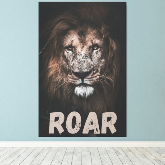 Das Roar des Powers Leinwanddruck (Insitu (Holzboden))