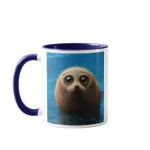 Das Robbenbaby ist süß.