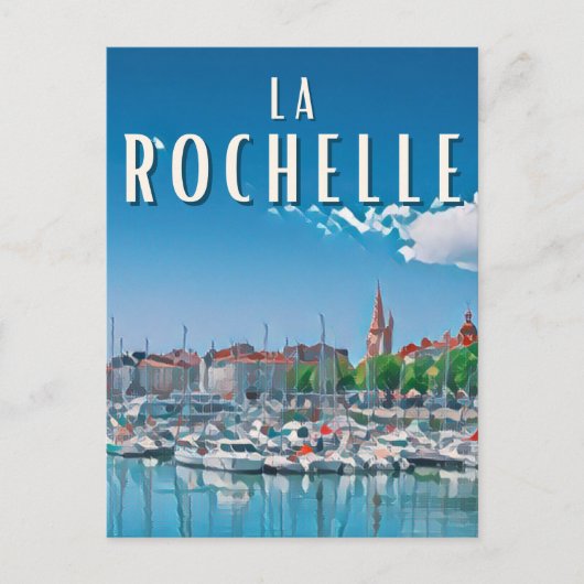 Das Rochelle Foto von Vintage Postkarte (Vorderseite)