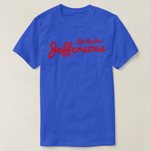 Das Rochester Jeffersons Team verblasste Styl T-Shirt (Design vorne)