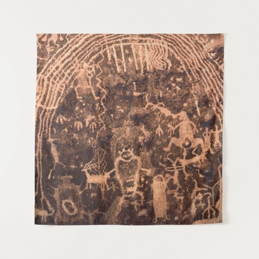 Das Rochester Panel Pictograph Utah Wandteppich (Vorderseite)