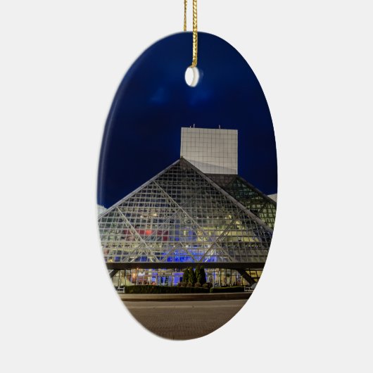 Das Rock-and-RollHall of Fame an der Dämmerung Keramikornament (Rechts)