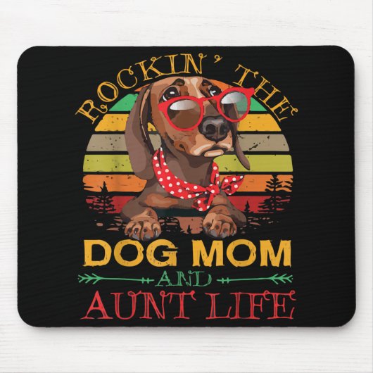 Das Rocken der Hunde Mama Tante Lebensgeschenk für Mousepad (Vorne)