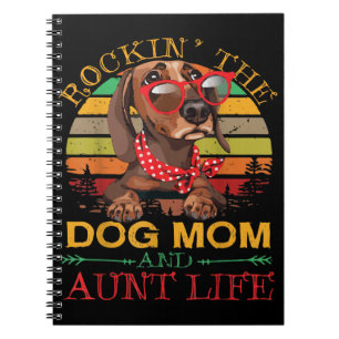 Das Rocken der Hunde Mama Tante Lebensgeschenk für Notizblock