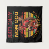 Das Rocken der Hunde Mama Tante Lebensgeschenk für Wandteppich (Vorderseite (Horizontal))