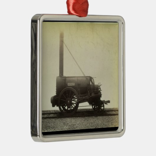 Das "Rocket" entwarf durch George Stephenson Silbernes Ornament (Rechts)