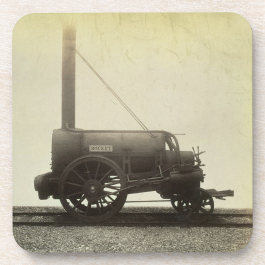 Das "Rocket" entwarf durch George Stephenson Untersetzer (Vorderseite)