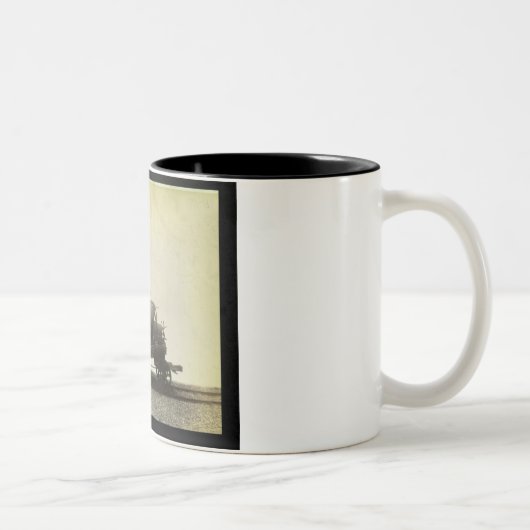Das "Rocket" entwarf durch George Stephenson Zweifarbige Tasse (Rechts)