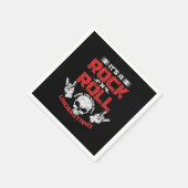 Das Rock'n'Roll Thing Rock Music Gitarrist Bass Serviette (Ecke)