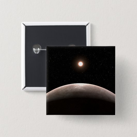 Das Rocky Exoplanet Lhs 475 B und sein Host Star. Button (Vorne & Hinten)