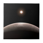 Das Rocky Exoplanet Lhs 475 B und sein Host Star. Fliese (Vorderseite)