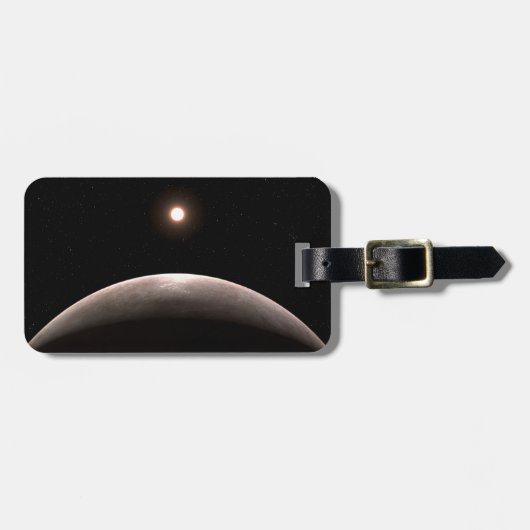 Das Rocky Exoplanet Lhs 475 B und sein Host Star. Gepäckanhänger (Vorderseite horizontal)