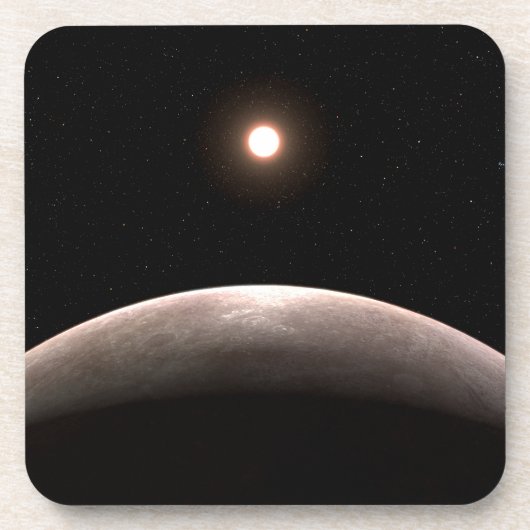 Das Rocky Exoplanet Lhs 475 B und sein Host Star. Getränkeuntersetzer (Vorderseite)