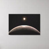 Das Rocky Exoplanet Lhs 475 B und sein Host Star. Leinwanddruck (Vorderseite)