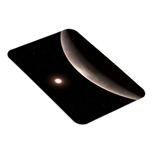 Das Rocky Exoplanet Lhs 475 B und sein Host Star. Magnet (Rechte Seite)