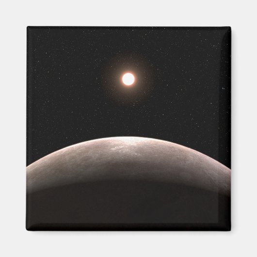 Das Rocky Exoplanet Lhs 475 B und sein Host Star. Magnet (Vorne)