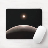 Das Rocky Exoplanet Lhs 475 B und sein Host Star. Mousepad (Mit Mouse)