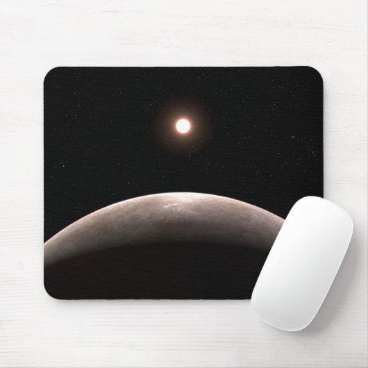 Das Rocky Exoplanet Lhs 475 B und sein Host Star. Mousepad (Mit Mouse)