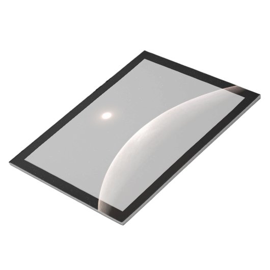 Das Rocky Exoplanet Lhs 475 B und sein Host Star. Notizblock (angewinkelt)