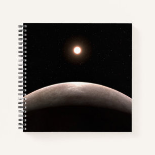Das Rocky Exoplanet Lhs 475 B und sein Host Star. Notizblock