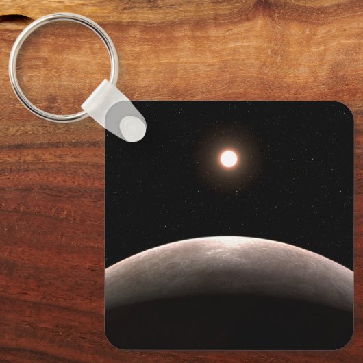Das Rocky Exoplanet Lhs 475 B und sein Host Star. Schlüsselanhänger (Vorderseite)