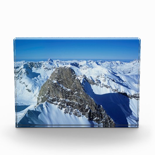 Das Roggspitze St Anton Holiday Card Poster Fotoblock (Vorderseite)
