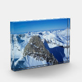 Das Roggspitze St Anton Holiday Card Poster Fotoblock (Links)
