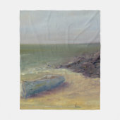 Das Rollen-herein - Boot der Gezeiten auf dem Ufer Fleecedecke (Vorderseite)