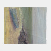 Das Rollen-herein - Boot der Gezeiten auf dem Ufer Fleecedecke (Vorderseite (Horizontal))