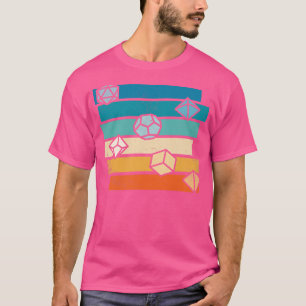 Das Rollenspiel spielt die Vintage Würfel D20 T-Shirt