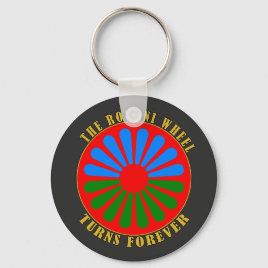 Das Romani Wheel dreht sich für immer Schlüsselanh Schlüsselanhänger (Vorderseite)