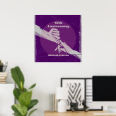 Das romantische Ehepaar Customiz hält Händchen Poster (Heimbüro)