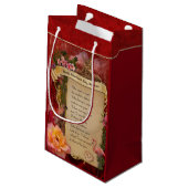 Das romantischste Valentine 💕 anpassbare Geschenk Kleine Geschenktüte (Rückseite Schrägansicht)
